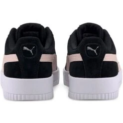Puma Women's Carina Suede Trainers Black / Rosewater / Silver -underwear Zone 369864 11 bv