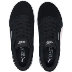 Puma Women's Carina Suede Trainers Black / Rosewater / Silver -underwear Zone 369864 11 sv04