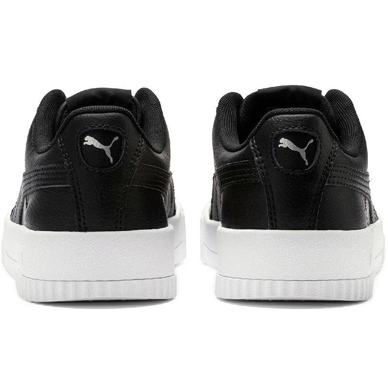 Puma Women's Carina Leather Trainers Black / White 5 Puma Women's Carina Leather Trainers Black / White - Image 5