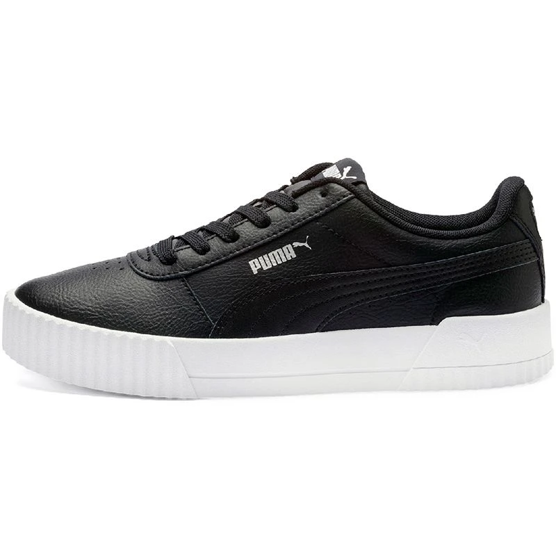 Puma Women's Carina Leather Trainers Black / White 1 Puma Women's Carina Leather Trainers Black / White