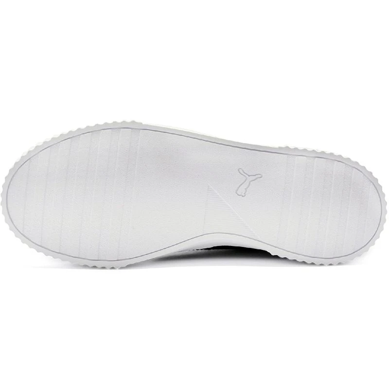 Puma Women's Carina Leather Trainers Black / White 6 Puma Women's Carina Leather Trainers Black / White - Image 6
