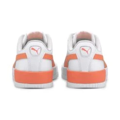 Puma Women's Carina Leather Trainers White / Fusion Coral -underwear Zone 370325 30 bv