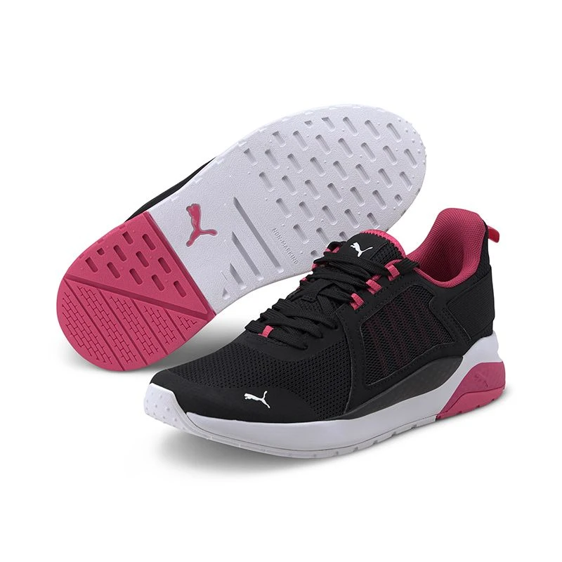 Puma Women's Anzarun Trainers Black / Glowing Pink / White 3 Puma Women's Anzarun Trainers Black / Glowing Pink / White - Image 3