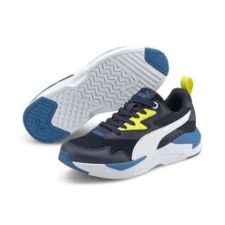 Puma Kids' X-Ray Lite Youth Sneakers Peacoat / White / Sulphur Spring / Star Sapphire -underwear Zone 374393 10