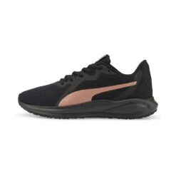 Puma Women's Twitch Runner Trainers Black / Rose Gold