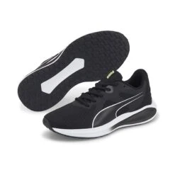 Puma Kids' Twitch Runner Youth Runners Black / White -underwear Zone 384537 01