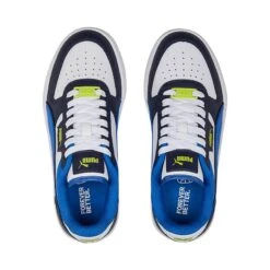 Puma Kids' Caven Dime Youth Runners White / Victoria Blue / Navy / Lime Smash -underwear Zone 385051 07 sv04