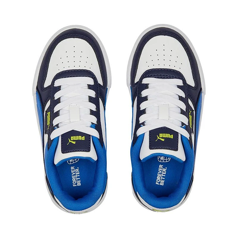 Puma Kids' Caven Dime Junior Sneakers White / Victoria Blue / Navy / Lime Smash 6 Puma Kids' Caven Dime Junior Sneakers White / Victoria Blue / Navy / Lime Smash - Image 6