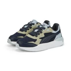 Puma Kids' X-Ray Speed Better AC Junior Sneakers Parisian Night / Pebble Grey / Platinum Grey / Pristine -underwear Zone 386222 02