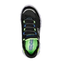 Skechers Kids' Slip-ins: Hypno-Flash 2.0 - Odelux Junior Runners Black / Lime -underwear Zone 403843 bklm b