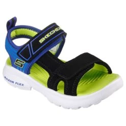 Skechers Kids' Razor Splash Junior Sandals Blue / Black / Lime -underwear Zone 406510l bblm large
