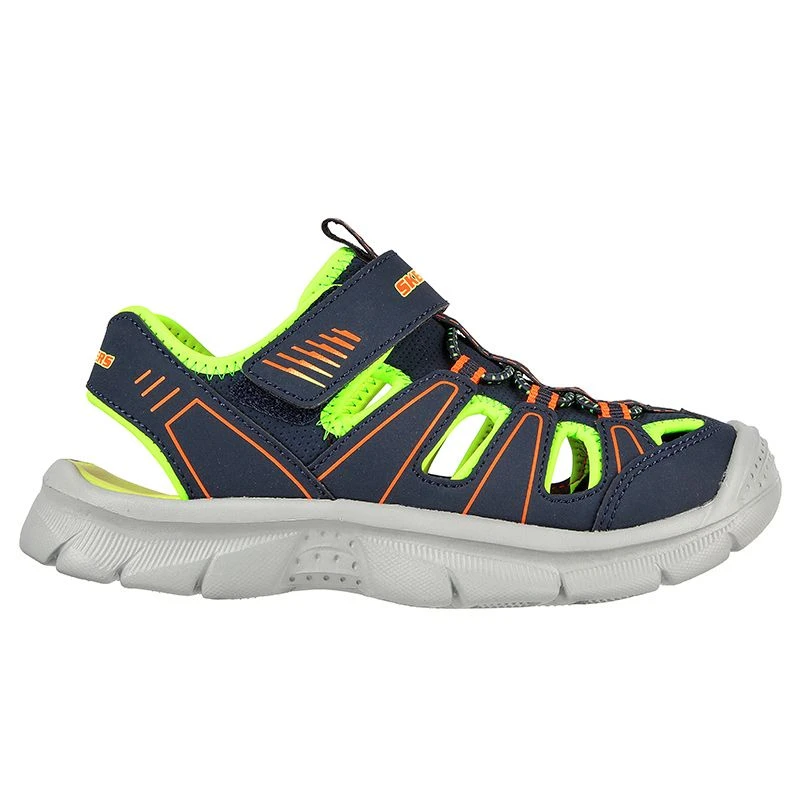 Skechers Kids' Relix Valder Junior Closed Sandals Navy / Lime 1 Skechers Kids' Relix Valder Junior Closed Sandals Navy / Lime