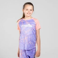 Kids' Roxane T-Shirt Orange / Purple / White