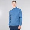 Men's Zack Technical Fleece Half Zip Top Blue / Silver