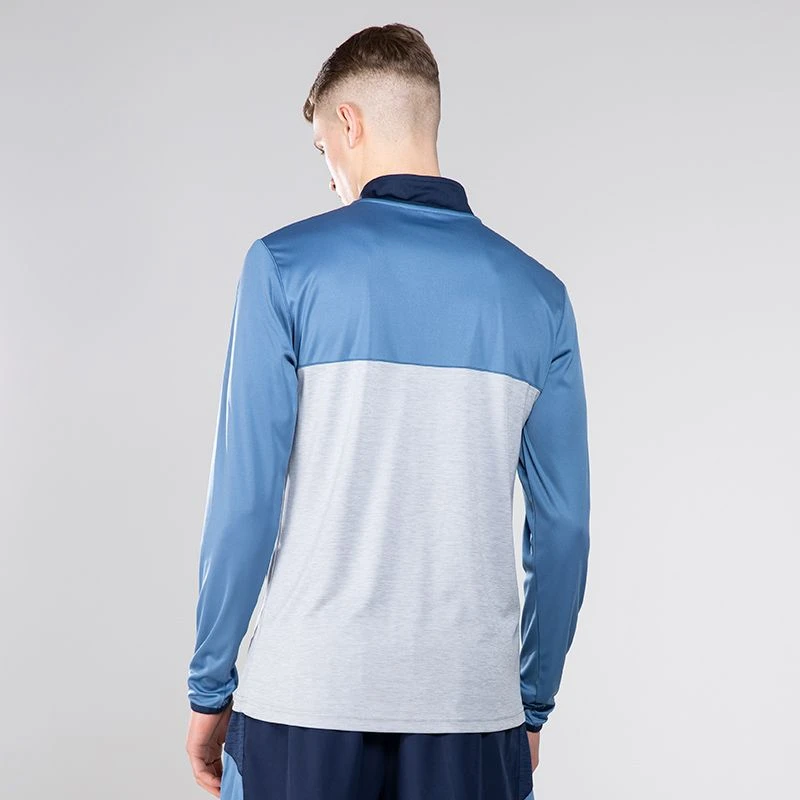 Men's Zack Half Zip Midlayer Top Silver / Blue / Marine 2 Men's Zack Half Zip Midlayer Top Silver / Blue / Marine - Image 2