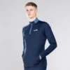 Men's Zack Brushed Half Zip Top Marine / Blue