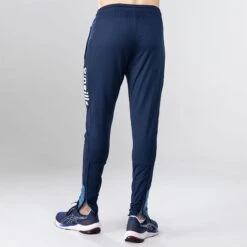 Men's Zack Brushed Skinny Tracksuit Bottoms Marine / Blue / Silver -underwear Zone 4t5a0918