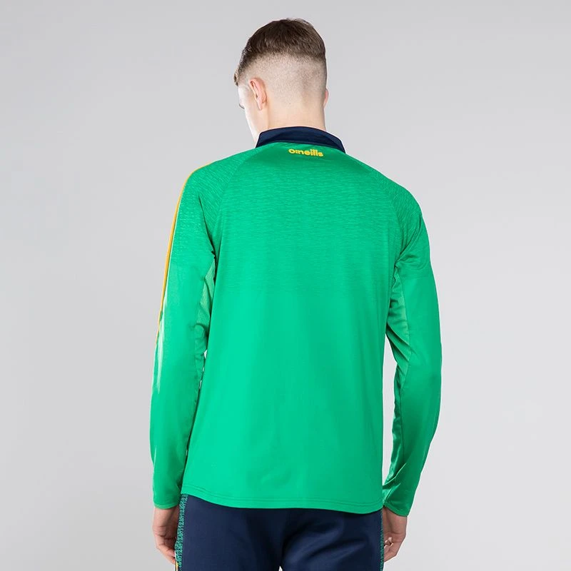 Men's Ohio Éire Brushed Half Zip Top Green / Marine / Amber 2 Men's Ohio Éire Brushed Half Zip Top Green / Marine / Amber - Image 2