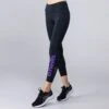Women's Anya 7/8 Length Leggings Black / Purple