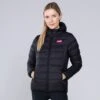 Women's Fiona Hooded Padded Jacket Black / Pink