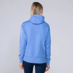 Women's Carrie Fleece Pullover Hoodie Blue / Marine / White -underwear Zone 4t5a1445