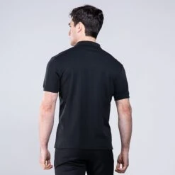 Men's Pima Cotton Polo Shirt Black -underwear Zone 4t5a3144