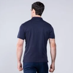 Men's Pima Cotton Polo Shirt Marine -underwear Zone 4t5a3275