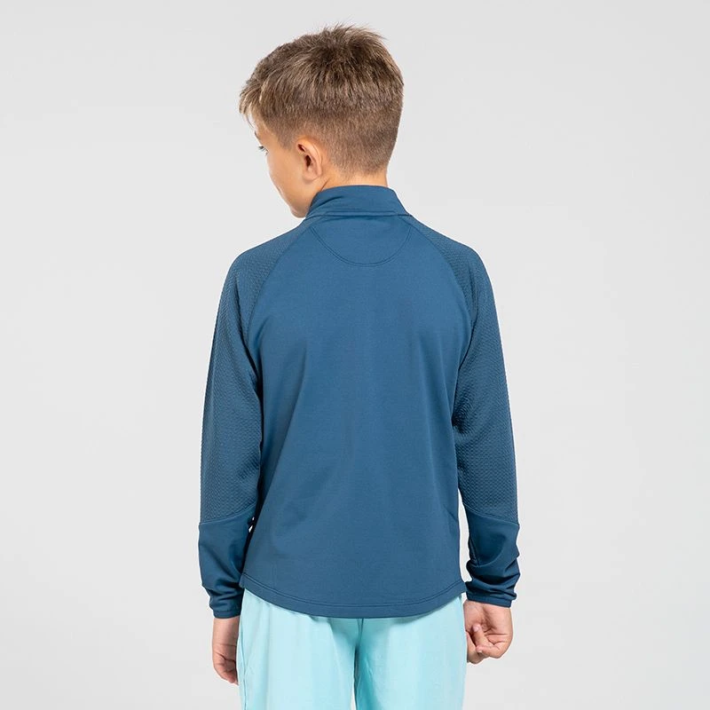 O'Neills Kids' Adapt Brushed Half Zip Top Marine / Blue 2 O'Neills Kids' Adapt Brushed Half Zip Top Marine / Blue - Image 2