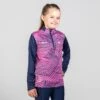 Kids' Carly Brushed Half Zip Top Marine / Pink