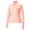 Puma Women's Favourite 1/4 Zip Running Top Electro Peach