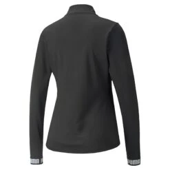 Puma Women's Train Strong Quarter Zip Top Black -underwear Zone 521839 01 bv