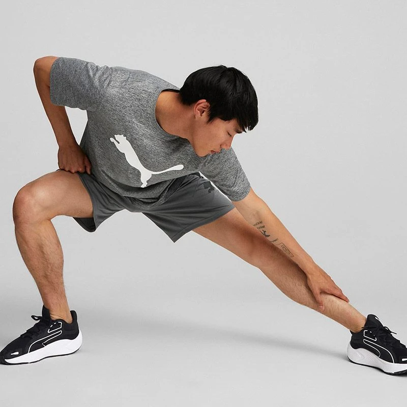 Puma Men's Favourite Heather Cat Training T-Shirt Black Heather 3 Puma Men's Favourite Heather Cat Training T-Shirt Black Heather - Image 3