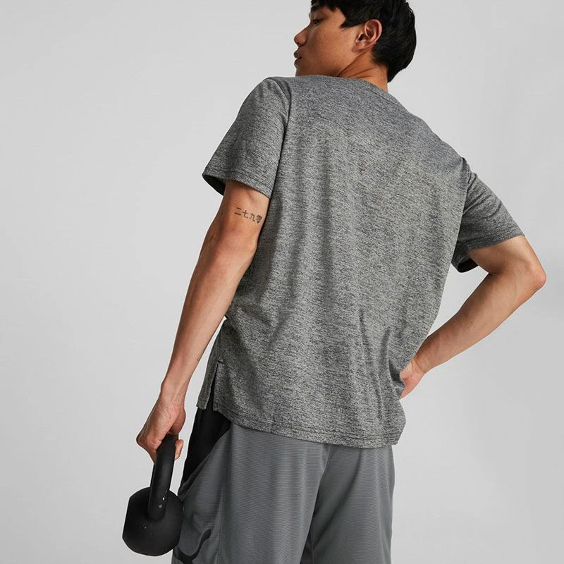 Puma Men's Favourite Heather Cat Training T-Shirt Black Heather 4 Puma Men's Favourite Heather Cat Training T-Shirt Black Heather - Image 4