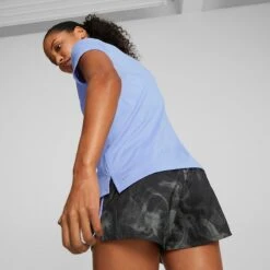 Puma Women's Run Favourite Heather T-Shirt Elektro Purple Heather -underwear Zone 523168 28 mod02