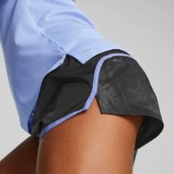 Puma Women's Run Favourite Heather T-Shirt Elektro Purple Heather -underwear Zone 523168 28 mod04