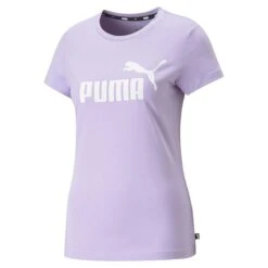 Puma Women's Essentials Logo T-Shirt Cornflower Blue -underwear Zone 586775 70