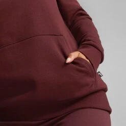 Puma Women's Essentials Logo Hoodie Aubergine -underwear Zone 586789 50 mod04