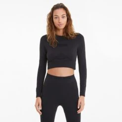 Puma Women's Evostripe Long Sleeve Training Top Puma Black