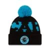 New Era Carolina Panthers On Field Sideline Bobble Knit Black / Sky