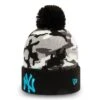New Era New York Yankees Black Camo Cuff Bobble Hat