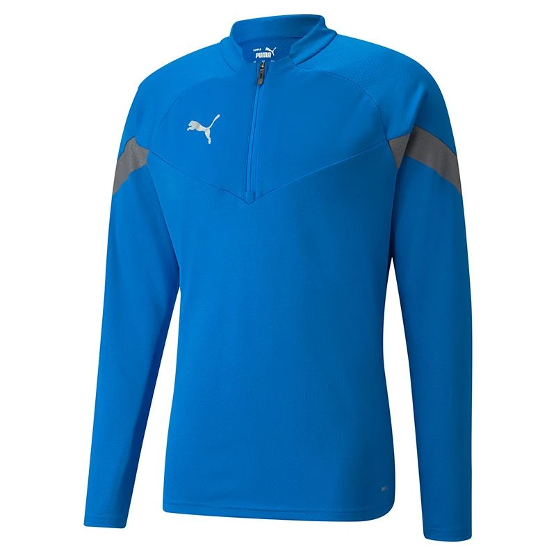 Puma Men's TeamFINAL Training Quarter Zip Top Electric Blue Lemonade / Smoked Pearl / Silver 5 Puma Men's TeamFINAL Training Quarter Zip Top Electric Blue Lemonade / Smoked Pearl / Silver - Image 5