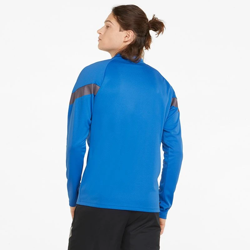 Puma Men's TeamFINAL Training Quarter Zip Top Electric Blue Lemonade / Smoked Pearl / Silver 2 Puma Men's TeamFINAL Training Quarter Zip Top Electric Blue Lemonade / Smoked Pearl / Silver - Image 2