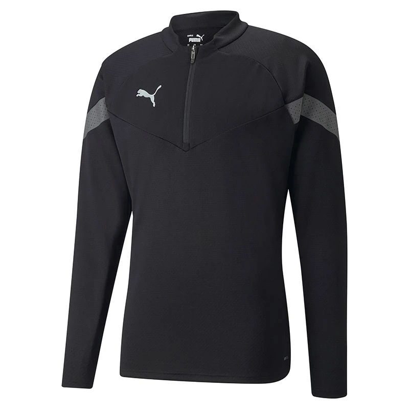 Puma Men's TeamFINAL Training Quarter Zip Top Black / Smoked Pearl / Silver 1 Puma Men's TeamFINAL Training Quarter Zip Top Black / Smoked Pearl / Silver