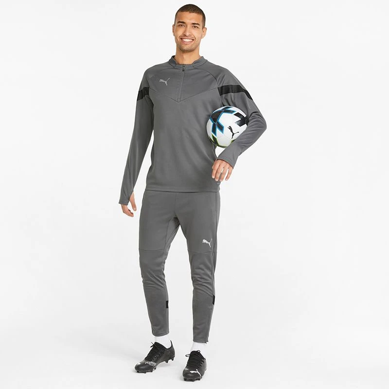 Puma Men's Training 1/4 Zip Top Smoked Pearl / Black / Silver 5 Puma Men's Training 1/4 Zip Top Smoked Pearl / Black / Silver - Image 5