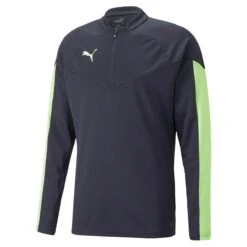 Puma Men's Individual 1/4 Zip Top Paris Night / Fizzy