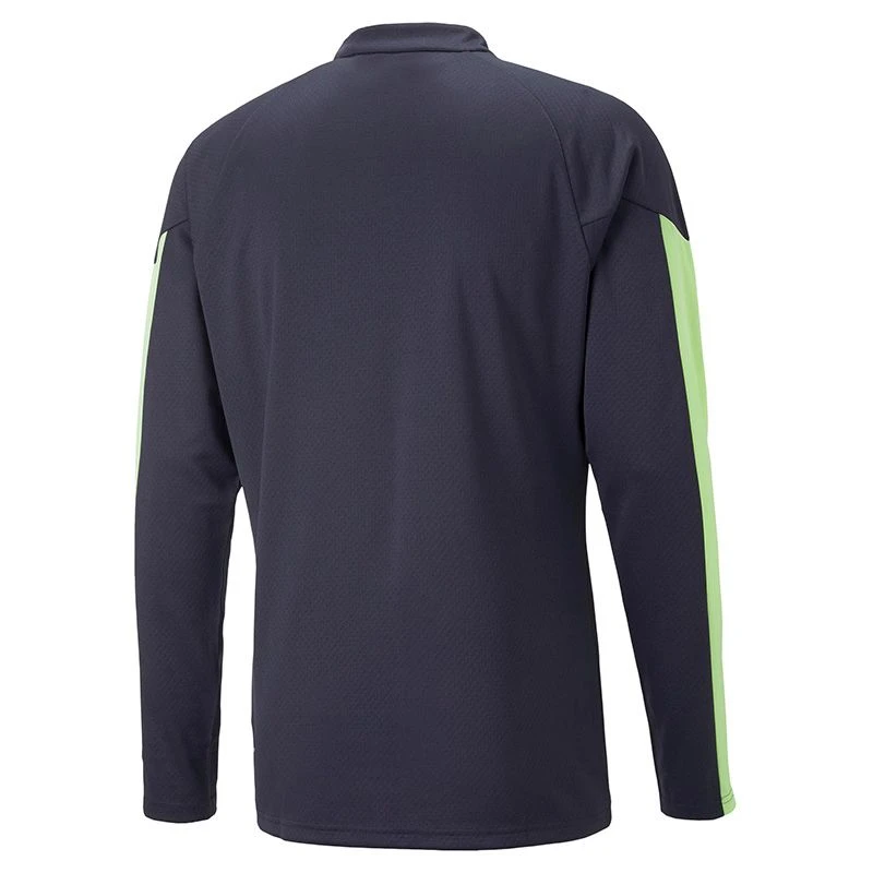 Puma Men's Individual 1/4 Zip Top Paris Night / Fizzy 2 Puma Men's Individual 1/4 Zip Top Paris Night / Fizzy - Image 2