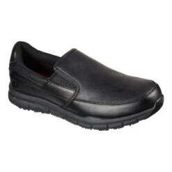 Skechers Men's Work Relaxed Fit®: Nampa - Groton SR Slip-On Runners Black / Black -underwear Zone 77157ec blk large