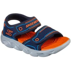 Skechers Kids' S Lights: Hypno-Splash Junior Sandals Navy / Orange -underwear Zone 90522l nvor large