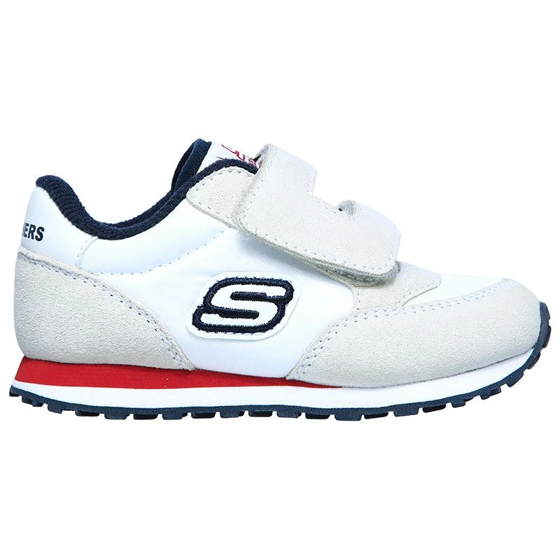 Skechers Kids' Retro Sneaks - Uvox Infant Runners White / Red / Navy 1 Skechers Kids' Retro Sneaks - Uvox Infant Runners White / Red / Navy