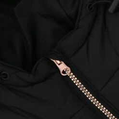 Kids' Alex Hooded Padded Jacket Black / Pink -underwear Zone alex 072 hooded padded jkt blk pnk 4 1